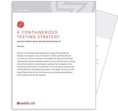 A Containerized Testing Strategy