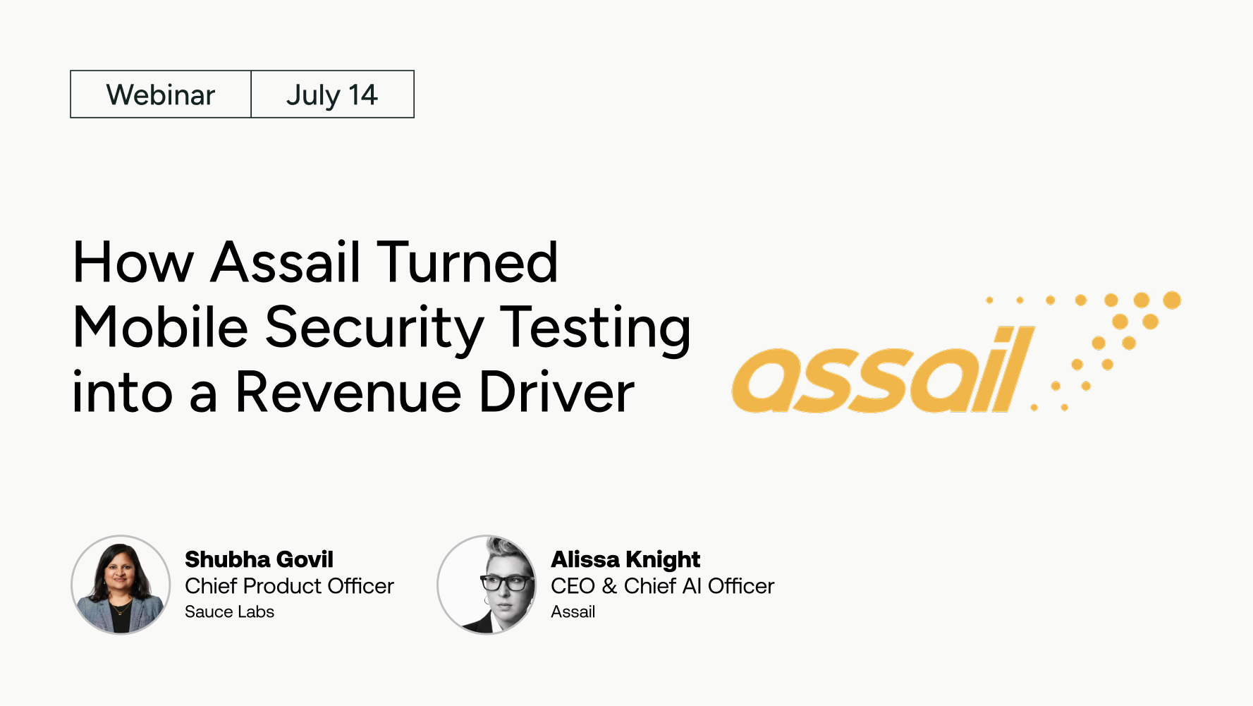 Webinar with Assail: Mobile Security as a Revenue Driver